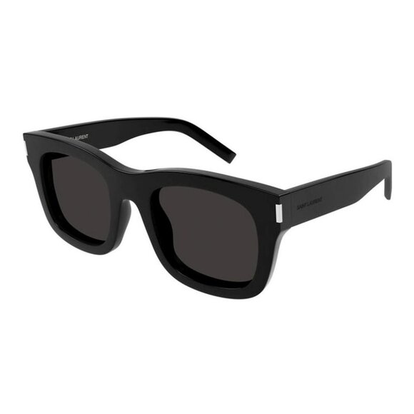 NEW SL650 MONCEAU 001 SAINT LAURENT SUNGLASSES BLACK SQUARE EYEWEAR - Picture 1 of 4